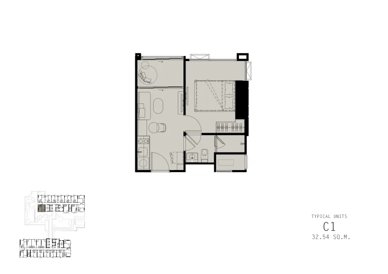 Reference Sathorn - Wongwianyai luxury condominium official unit floor plan layout diagram