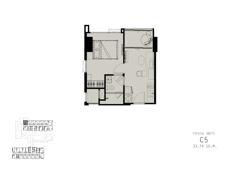 Reference Sathorn - Wongwianyai luxury condominium official unit floor plan layout diagram