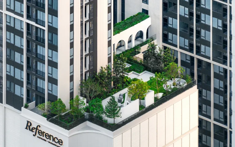 Reference Sathorn - Wongwianyai residential sky garden green facility podium deck